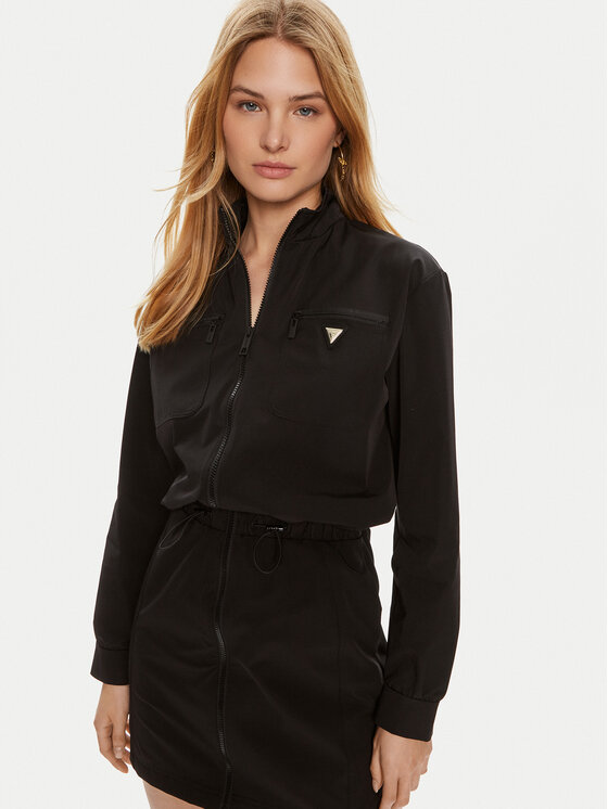 Guess Guess Igapäevane kleit Aurelie V4YK01 WG982 Must Regular Fit