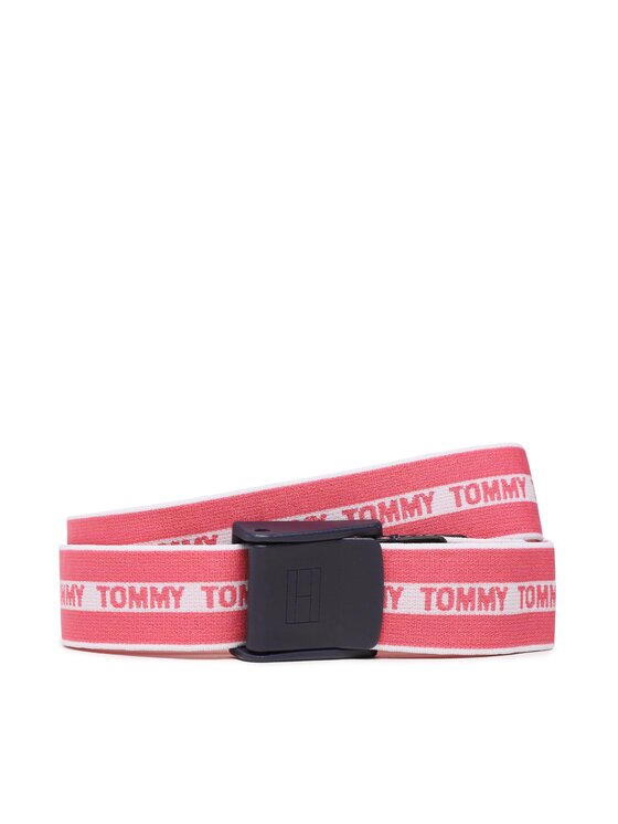 Curea pentru copii Tommy Hilfiger Tommy Webbing Belt AU0AU01557 Roz