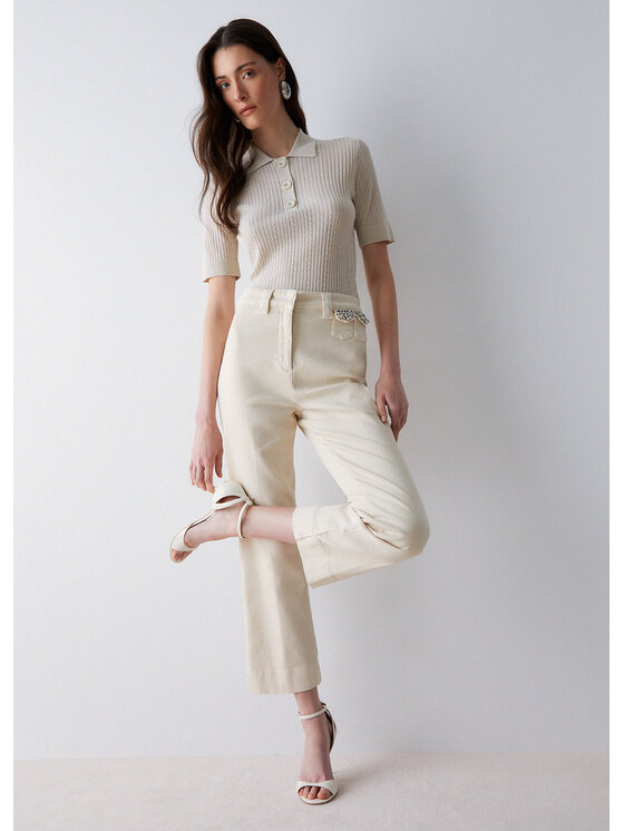 Liu Jo Liu Jo Pantaloni di tessuto CA6232T1819P9581 Beige Regular Fit