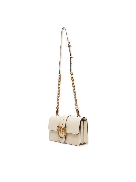 PINKO PINKO Ročna torba Love One Mini ST.CL Al 25-26 PLTT 105856 A0F1 Bela