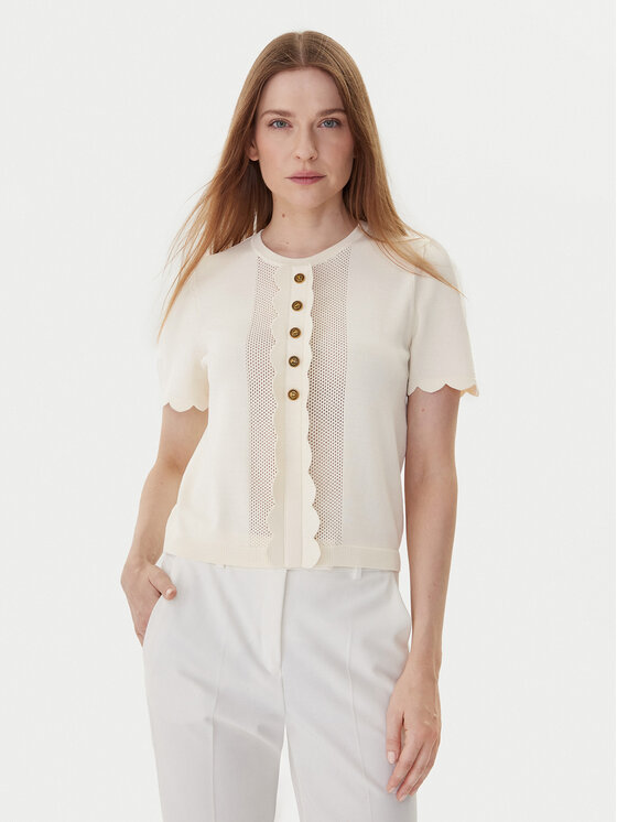 TWINSET TWINSET Bluză 252TP3203 Bej Regular Fit