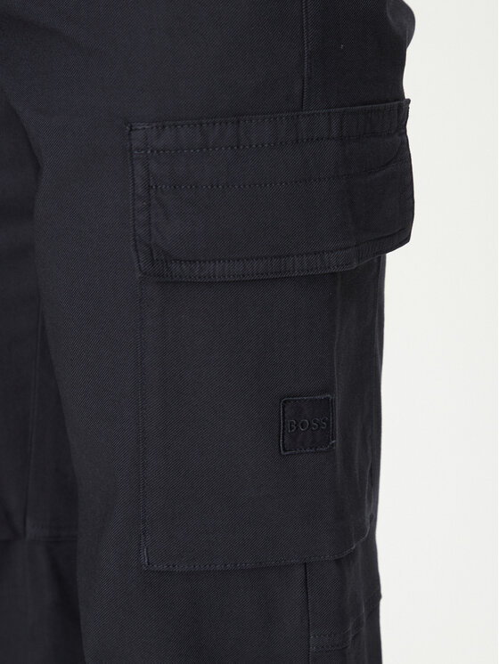 BOSS BOSS Szövet nadrág 50536882 Sötétkék Regular Fit