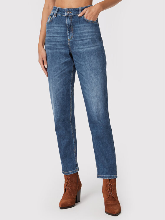 Marella Marella Džinsi Tomboy 31860427 Tumši zils Relaxed Fit