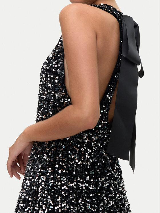 Vero Moda Vero Moda Kokteiļkleita Bella 10335720 Melns Slim Fit
