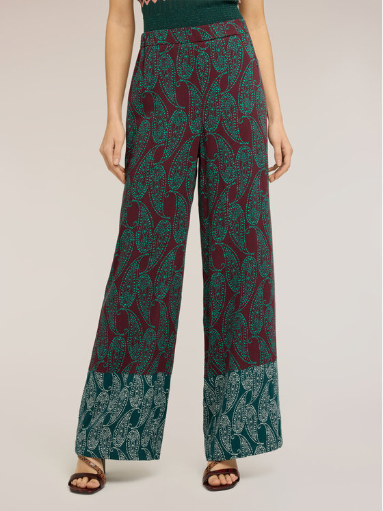 Motivi Motivi Pantaloni di tessuto P001W000843N001 Verde Over Fit