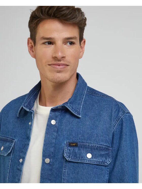 Lee Lee Camicia WORKWEAR OVERSHIRT Blu Regular Fit