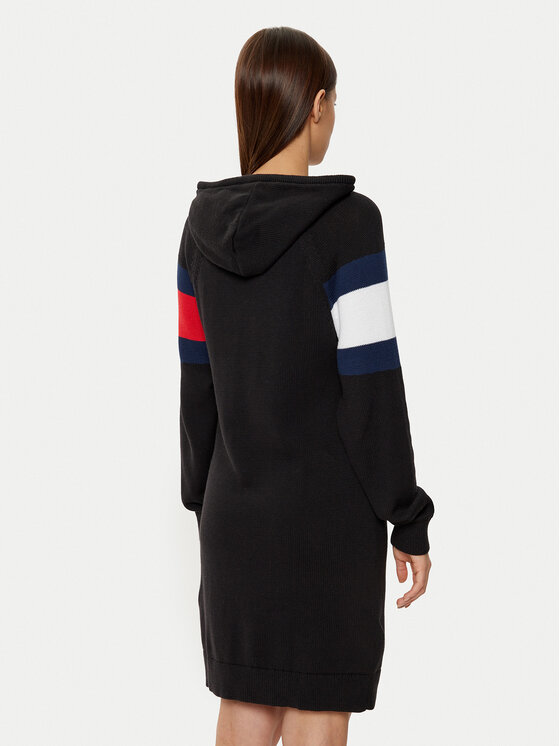 Tommy Jeans Tommy Jeans Φόρεμα υφασμάτινο DW0DW19470 Μαύρο Relaxed Fit