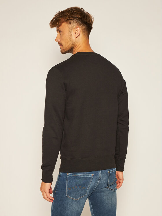 Champion Champion Sweatshirt Script Logo 214720 Schwarz Regular Fit