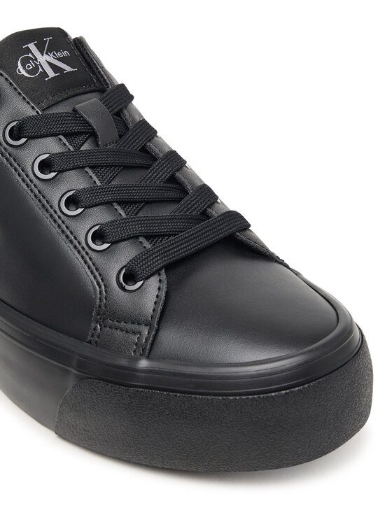 Calvin Klein Calvin Klein Сникърси Vulc Flatform Laceup Low Lth HW0HW03159 Черен