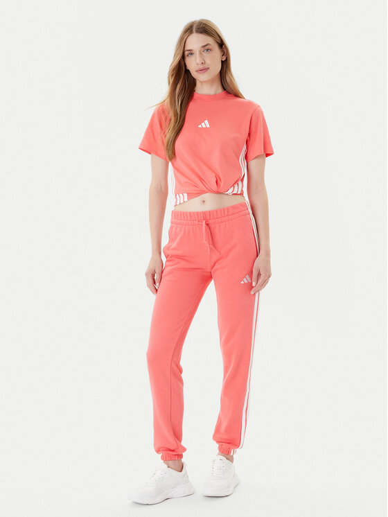 adidas adidas Футболка Essentials 3-Stripes KE4377 Кораловий Regular Fit