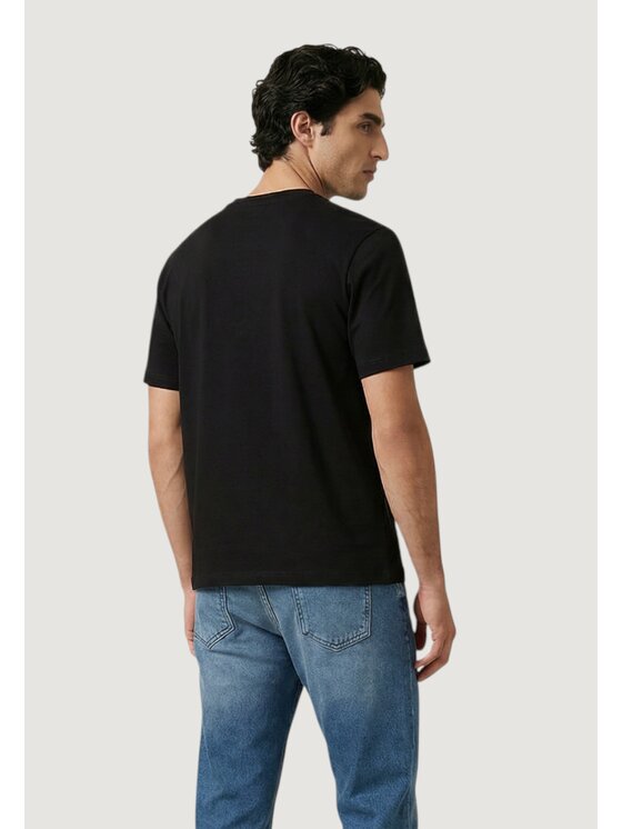 Antony Morato Antony Morato T-shirt RELAXED FIT WITH RUBBER INJECTION LOGO PRINT Nero Relaxed Fit