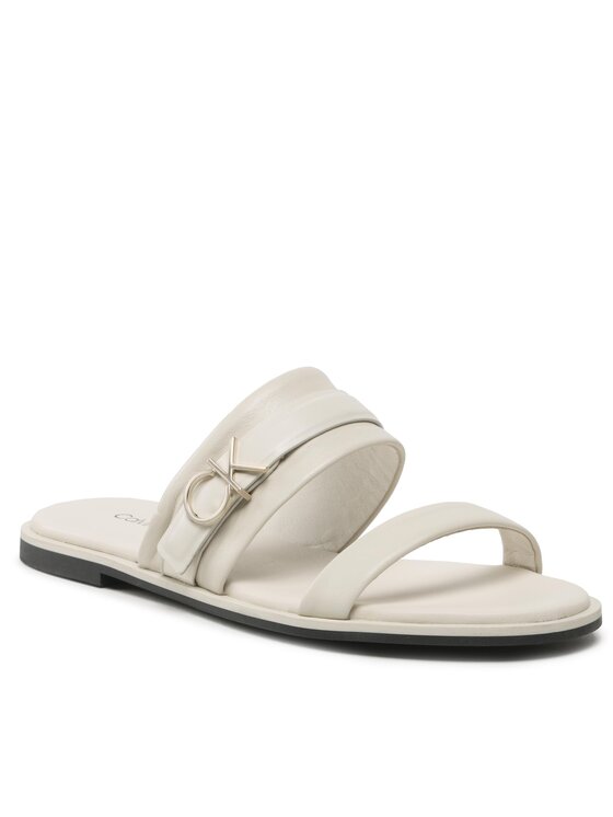 Calvin Klein Calvin Klein Шльопанці Almond Slide W/Hw HW0HW01482 Білий