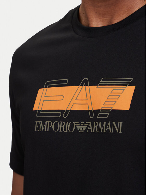 EA7 Emporio Armani EA7 Emporio Armani T-Shirt 7M002415 AF10375 UC001 Černá Regular Fit