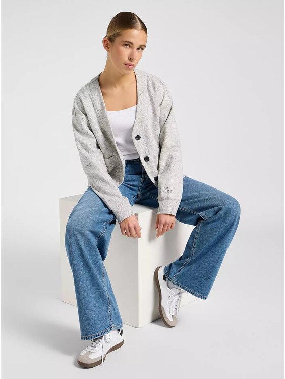Lee Lee Jeansy LOW SLUNG SLOUCH Niebieski Loose Fit
