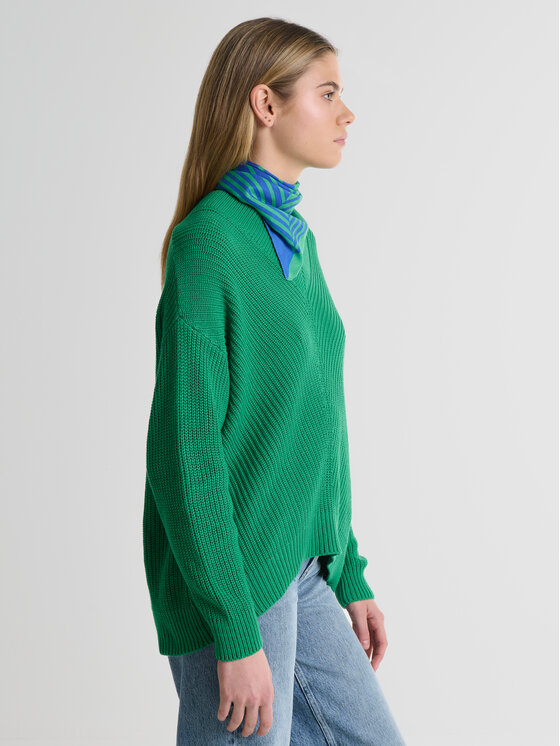 BIG STAR BIG STAR Sweter CYNTIANA Zielony Comfort Fit