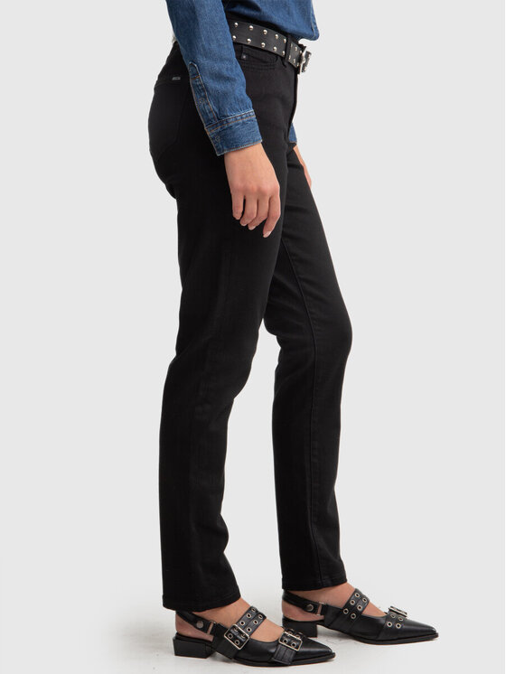 BIG STAR BIG STAR Jeansy KITTY_HIGH_WAIST_915_190 Czarny Slim Fit