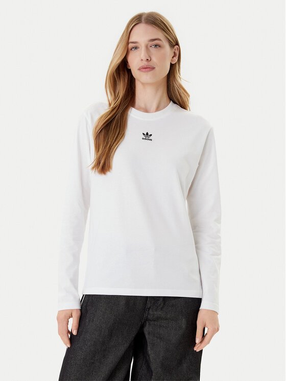 adidas Bluzka Essentials JW7454 Biały Regular Fit