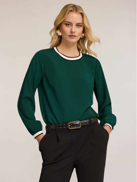 Motivi Motivi Blusa 2714Q101883N015 Verde Regular Fit