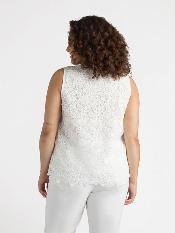 Fiorella Rubino Fiorella Rubino Top D240T000242N011 Bianco A-Line Fit