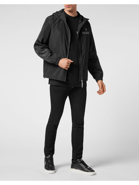 PHILIPP PLEIN PHILIPP PLEIN Vatovaná bunda 101 Čierna Regular Fit