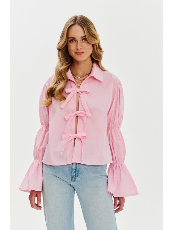 NAOKO NAOKO Koszula Cotton Candy Różowy Regular Fit