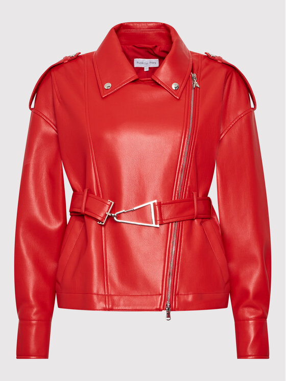 Patrizia Pepe Patrizia Pepe Giacca in similpelle 8O0041/E005-R754 Rosso Regular Fit