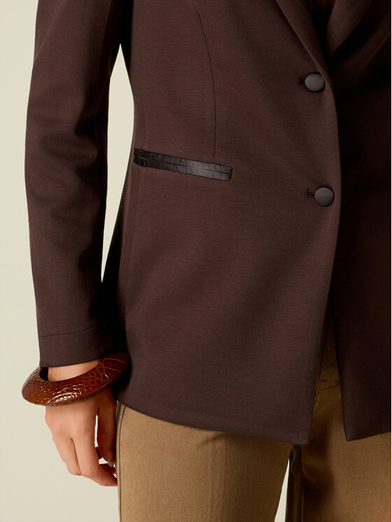 Oltre Oltre Marynarka R802J000356N022 Brązowy Slim Fit