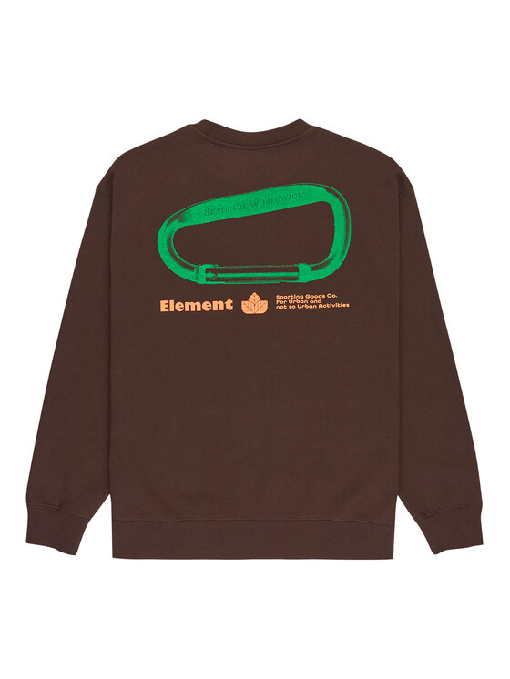 Element Element Pulóver Sporting Cr ELYSF00308 Barna Regular Fit