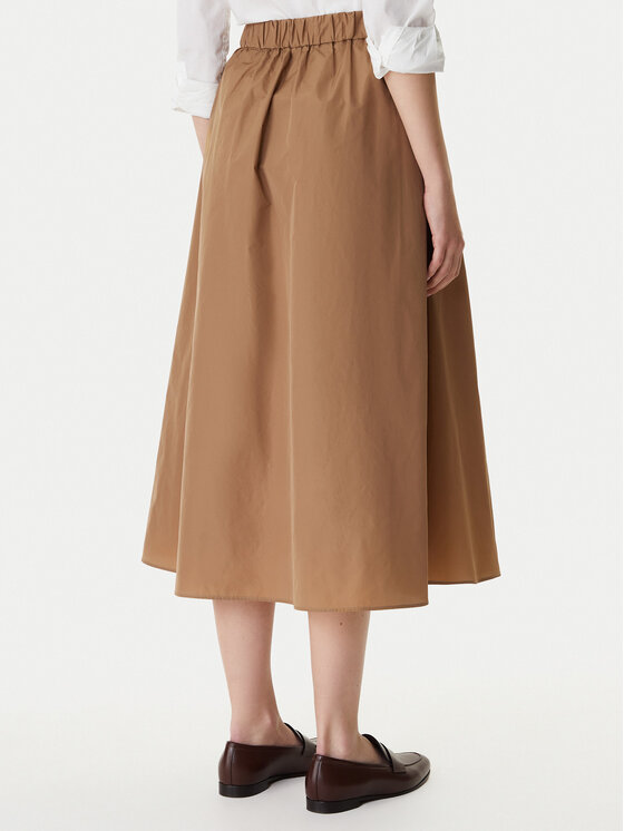 Marella Marella Trapecijos formos sijonas Diva 2615101031 Ruda Regular Fit