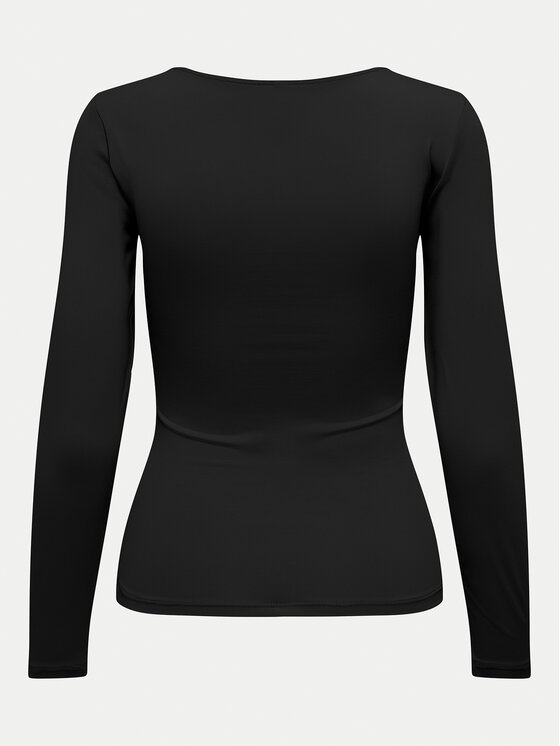 ONLY ONLY Блуза Lea 15302647 Черен Slim Fit