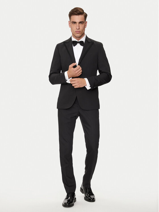 KARL LAGERFELD KARL LAGERFELD Sako 155287-543004 Černá Slim Fit