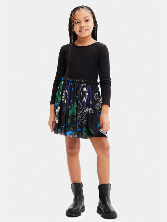 Desigual Rochie de zi 23WGVK06 Colorat Regular Fit