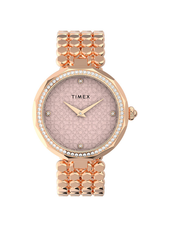 Timex Timex Zegarek TW2V02800 Różowe złoto