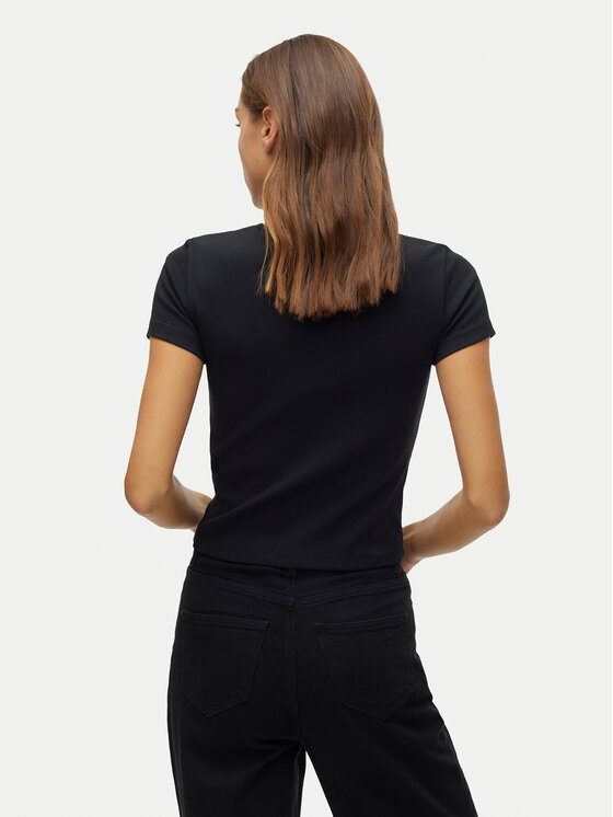 Vero Moda Vero Moda T-shirt Chloe 10306894 Crna Tight Fit