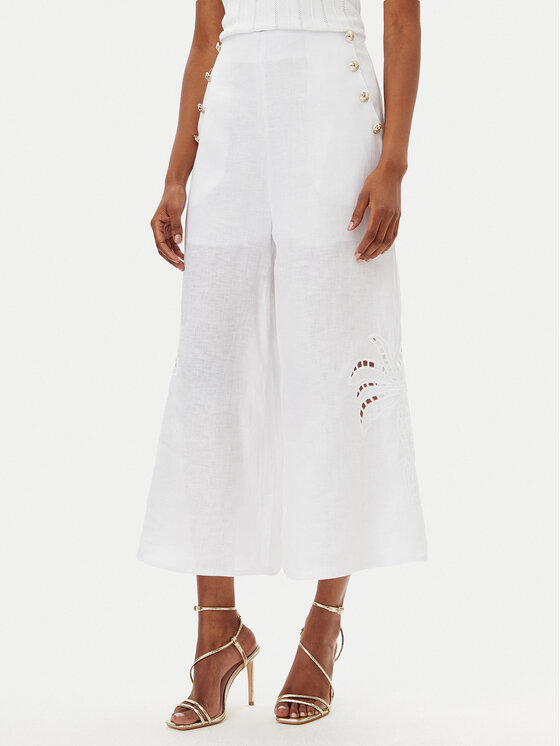 MET MET Kalhoty culottes M10 278PT Bílá Relaxed Fit
