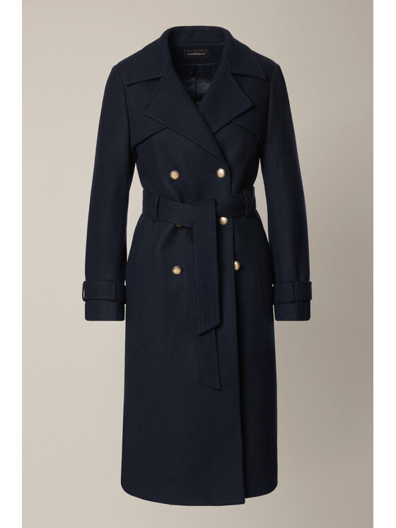 Lancerto Lancerto Płaszcz Eloria PC073225000016 Granatowy Regular Fit