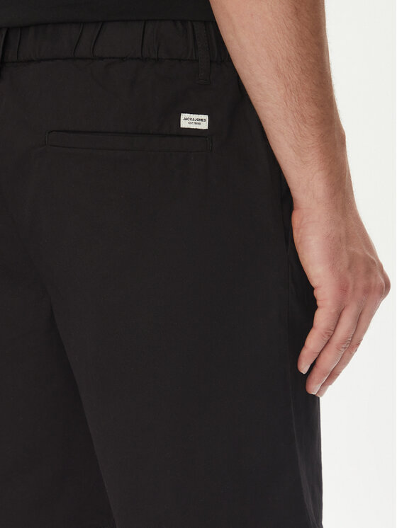 Jack & Jones Jack & Jones Pantalon scurți din material Jaiden 12274983 Negru Relaxed Fit