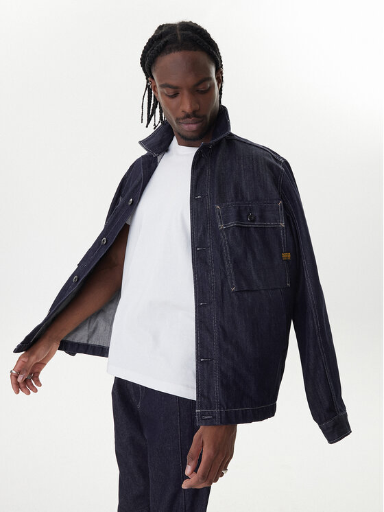 G-Star Raw G-Star Raw džínsová košeľa Mosa D26462-D577 Tmavomodrá Relaxed Fit