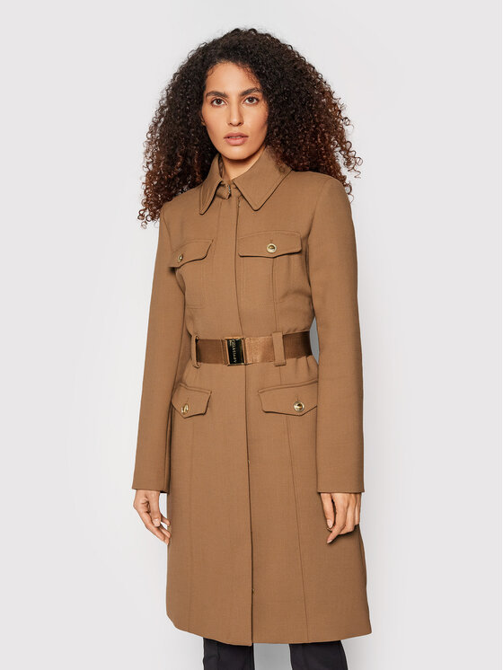 Marciano Guess Marciano Guess Демісезонний плащ Karly 1BGL01 8827Z Коричневий Regular Fit