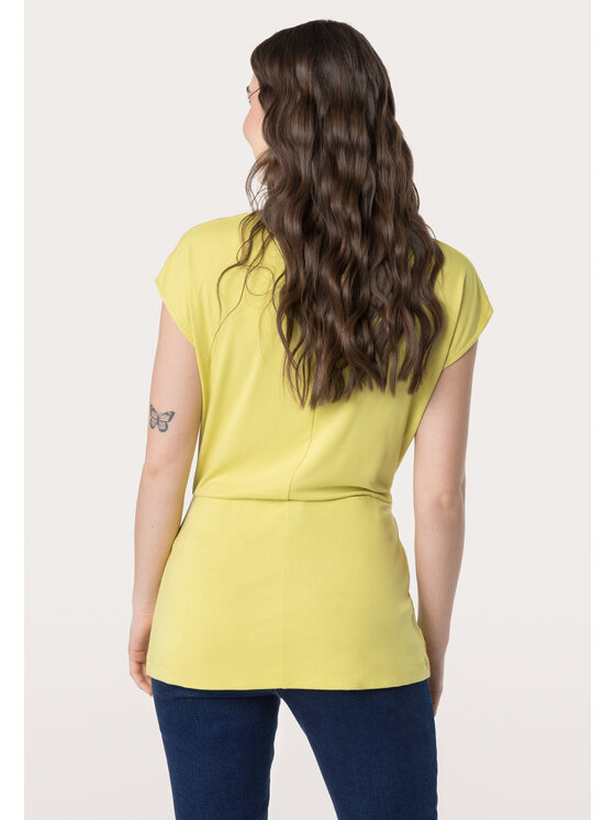 QUIOSQUE QUIOSQUE Blúzka 1UC003 Žltá Regular Fit