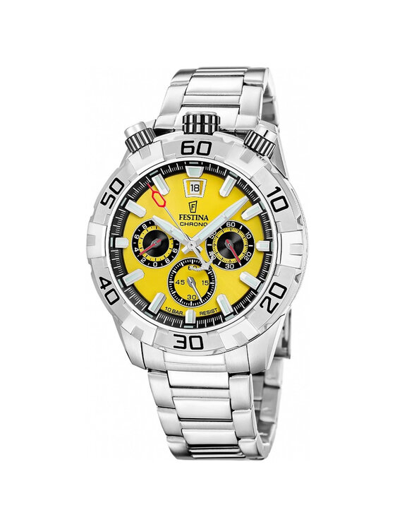 Festina Festina Zegarek F20743-4 Srebrny