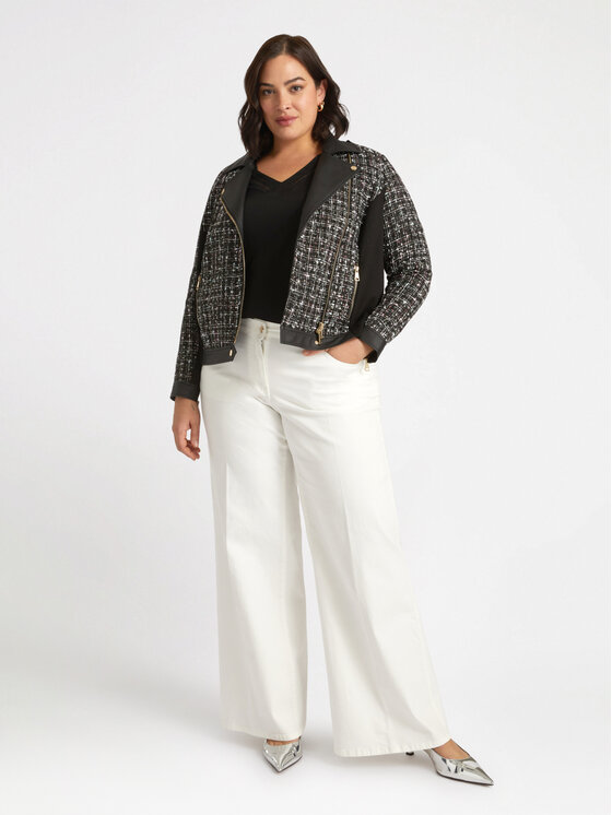 Fiorella Rubino Fiorella Rubino Pantaloni di tessuto P550T204792N011 Bianco Flare Fit