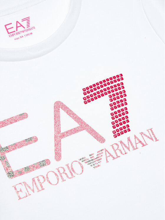 EA7 Emporio Armani EA7 Emporio Armani T-shirt 6RFT15 FJ2HZ 1100 Bijela Regular Fit