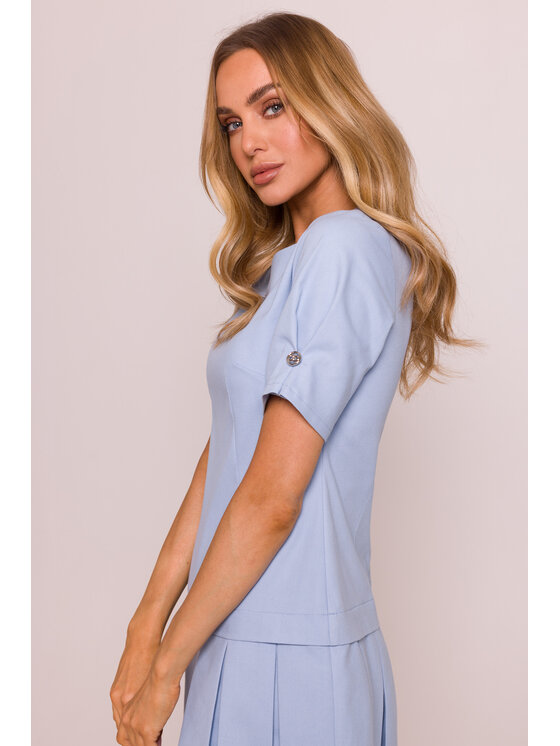 Made of Emotion Made of Emotion Vestito da giorno M842 Celeste Premium Fit