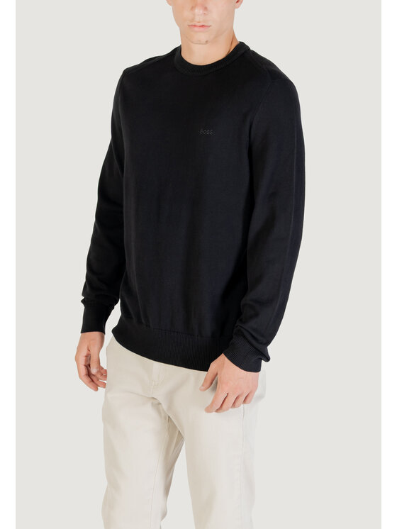 BOSS BOSS Sweter Asac_C 10257116 01 Czarny Casual Fit