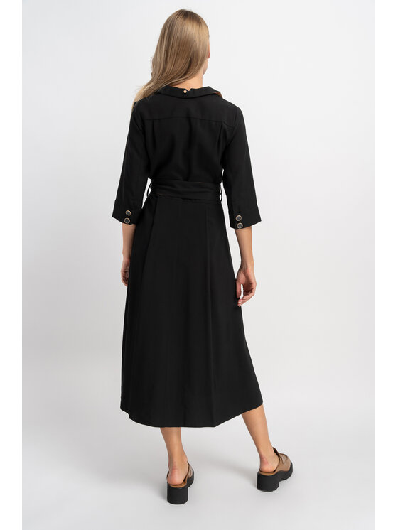 CLICK CLICK Každodenné šaty 60-6052 Čierna Premium Fit