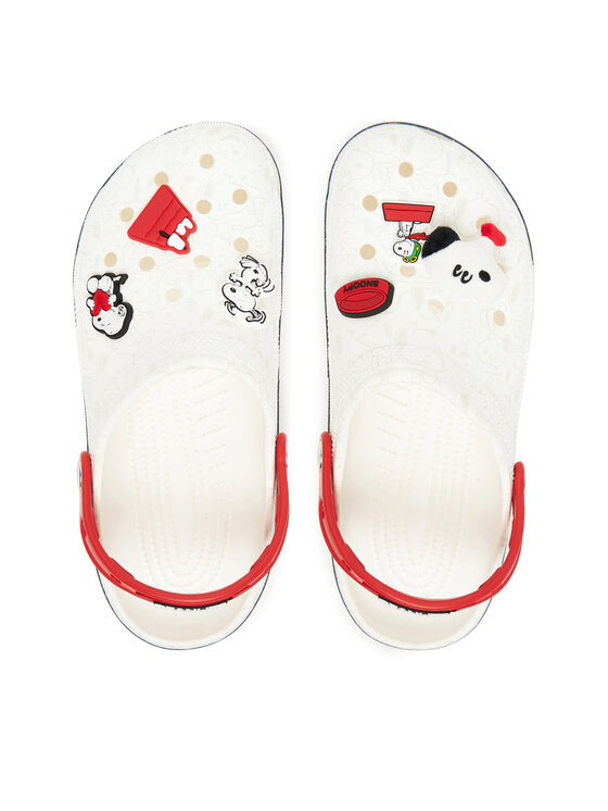 Crocs Crocs Şlapi Peanuts Classic Clog 211124 Alb