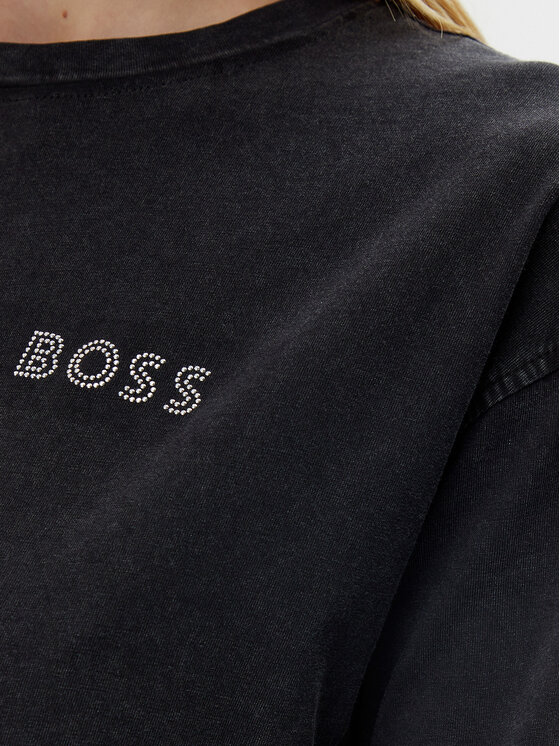 BOSS BOSS Marškinėliai C_Evi_10 50535106 Juoda Relaxed Fit