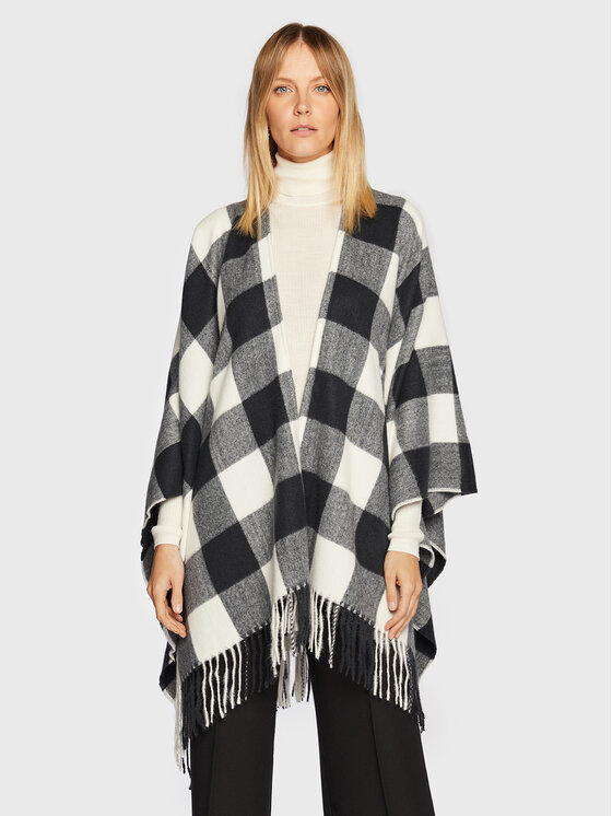 Olsen Poncho Global Traveller 18001791 Nero Relaxed Fit, taglia : 00