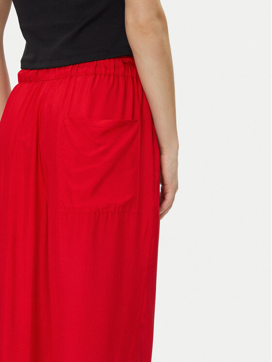 Calvin Klein Calvin Klein Pantaloni din material LV044B932G Roșu Wide Leg